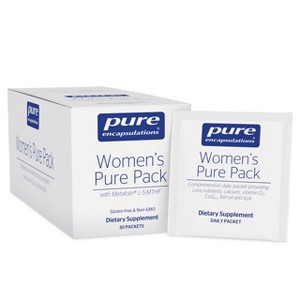 Pure Encapsulations Women's Pure Pack - For Women Over 40 - Bone, Heart, Eye & Breast Health* - With Calcium, DHA, EPA & CoQ10 - 30 Packets - 1 of 4