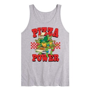 Men's - Teenage Mutant Ninja Turtles - Group Pizza Power Graphic Tank Top - 1 of 1