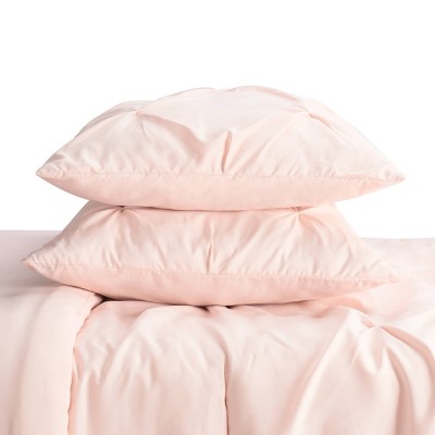 Blush Twin Microfiber Bed in a Bag Set