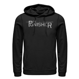 Men's Marvel The Punisher Logo Pull Over Hoodie - 1 of 3