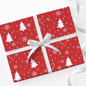 Personalization Mall Festive Icons Christmas Wrapping Paper Roll - 1 of 4