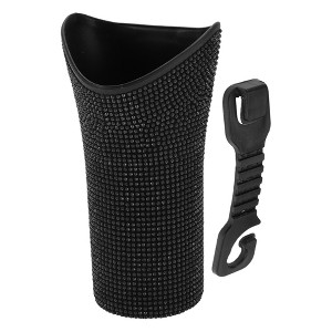 Unique Bargains Car Trash Can with Hook Hanging 1 Pc - 1 of 4