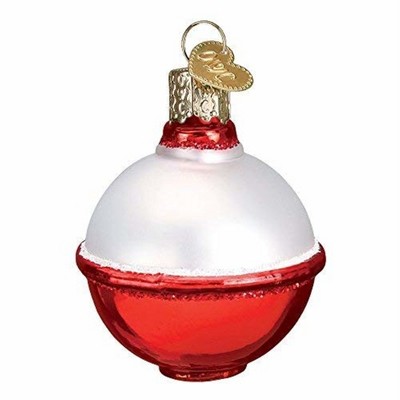 Old World Christmas Blown Glass Ornament for Christmas Tree, Fishing Bobber
