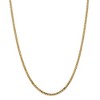 Black Bow Jewelry 2.9mm 14k Yellow Gold Solid Beveled Curb Chain Necklace - 3 of 4