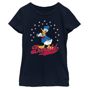 Girl's Mickey & Friends Donald Duck Star Strut T-Shirt - 1 of 4