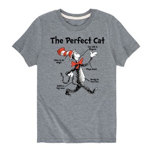 Boys' - Dr. Seuss - Cat in the Hat The Perfect Cat Short Sleeve Graphic T-Shirt - 1 of 4