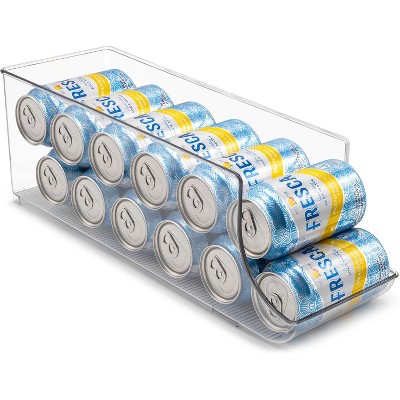 Sorbus 12-Can Clear Acrylic Organizer Bins - Holds 12 Cans - Maximize Space, Safe & Durable, Enhanced Visibility