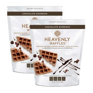 Heavenly Waffles 13.5 oz Chocolate Espresso Waffle Mix - Pack of 2 - 1 of 4