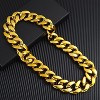 2-Pack Chunky Fake Gold Hip Hop Chains for Men - 90s Rapper Costume Necklace Accessory - 3 of 4