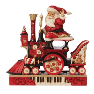 Jim Shore 8.25 In Explore A World Of Wonder Fao Schwarz Santa Train Santa Figurines - 1 of 3