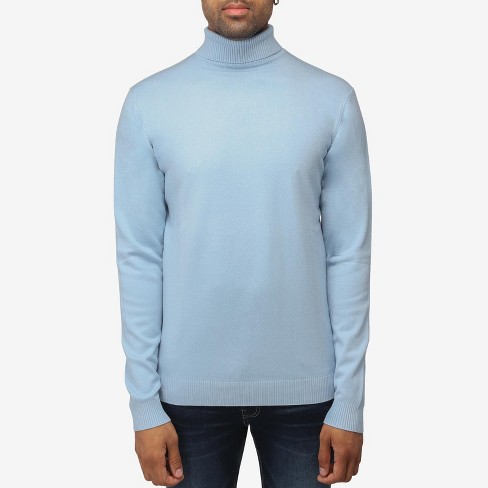 X Ray Men's Mock Turtleneck Sweater(available In Big & Tall) In Powder ...