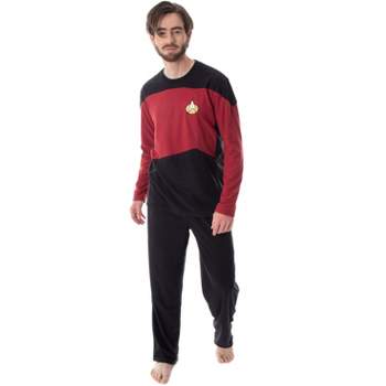 Star Trek Next Generation Men's Picard Uniform Costume Sleepwear Pajama Set