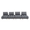 120" Teddy Straight Sectional Sofa, Spacious Seats, Mid-Century Modern - 2 of 4