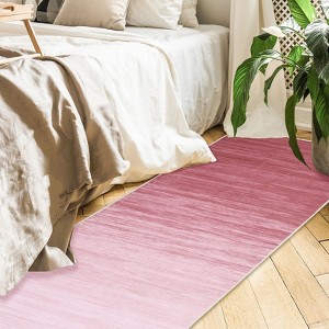 Machine Washable Runner Rugs 2x6 Modern Ombre Hallway Rugs with Non-Slip Backing, Non-Shedding Gradient Color Area Rugs for Entryway Kitchen Bedroom - 1 of 4