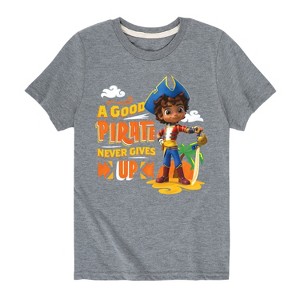 Boys' - Santiago of the Seas - A Good Pirate Never Gives Up Short Sleeve Graphic T-Shirt - 1 of 4