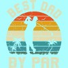 Women's Design By Humans Best Dad By Par Tropical Golf By Racerback Tank Top - 2 of 2
