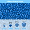 Unique Bargains No Hole ABS Round Faux Pearl for Vase Fillers DIY Home Decoration 2500 Pcs - 2 of 4
