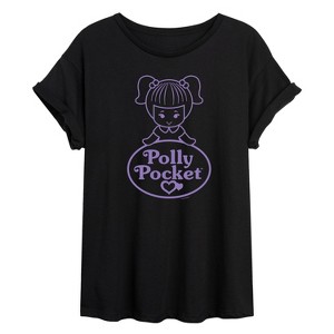 Women's - Polly Pocket - Logo And Doll Oversized Graphic T-Shirt - 1 of 4