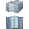 Acekool 10x12 FT Metal Outdoor Storage Shed, Aluminum Frame, Lockable Door, Vents, Sloped Roof - 3 of 4