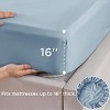 3-4 Pcs Cooling Sheet Set Bamboo Rayon Blend, Breathable & Silky, Deep Pockets for Hot Sleepers - 4 of 4