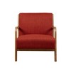 PAGED Wood Accent Chair Mid-Century Modern Reading Chair Lounge Chair with Soft Cushion for Living Room - 4 of 4
