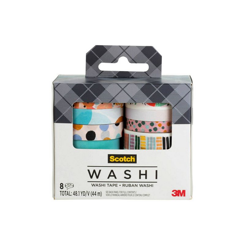 Scotch 8pk Expressions Washi Tape Abstract Modern, 1 of 14