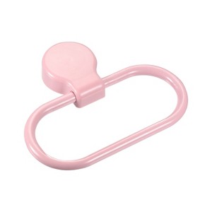 Unique Bargains ABS Waterproof Sturdy Self-Adhesive Ring Bathroom Towel Holders - 1 of 4