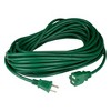 Northlight Two-Prong Outdoor Extension Power Cord with End Connector - 40' - Green - 2 of 3