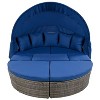 Suki 7-piece All-weather Rattan Patio Daybed with Retractable Canopy, Sectional Sofa Set, Tanning Near Me, Outdoor Furniture - Maison Boucle - 2 of 4