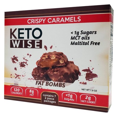 Keto Wise Crispy Caramels Fat Bombs - 7.9oz