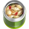 THERMOS FUNTAINER 10 Ounce Stainless Steel Vacuum Insulated Kids Food Jar with Folding Spoon, Lime - 4 of 4