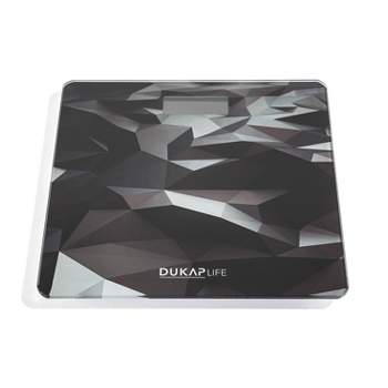 Life Unique Digital Bathroom Body Weight Scale Black Design with LCD Screen Display - DUKAP