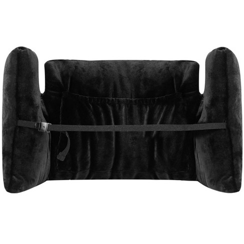 WENNEBIRD Model Q Lumbar Memory Foam Support Pillow to Improve Posture, Black