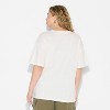 Women's Skulls Bow Oversized Graphic T-Shirt - White - 3 of 3