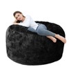 TROPOW Bean Bag Covers Only, Adult Bean Bag Couch Cover for Reading, Soft Washable Beanbag Lazy Sofa Cover Without Filling - 4 of 4