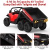 24V 4WD 6-Wheel Electric Dump Truck for Kids with Remote Control, 2 Seater, LED Lights & Music Player – Ages 3+ - 3 of 4