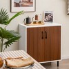 Costway 2-Door Sideboard Buffet Storage Cabinet Kitchen Cupboard with Adjustable Shelf - 2 of 4