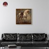 Notoriart Van Dyck - A Grey Horse Manly Inspirational Art Prints Framed - 2 of 4