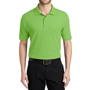 Mafoose Men's Short Sleeve Soft Silk Touch Classic Polo Shirt for Everyday Comfort - 1 of 4