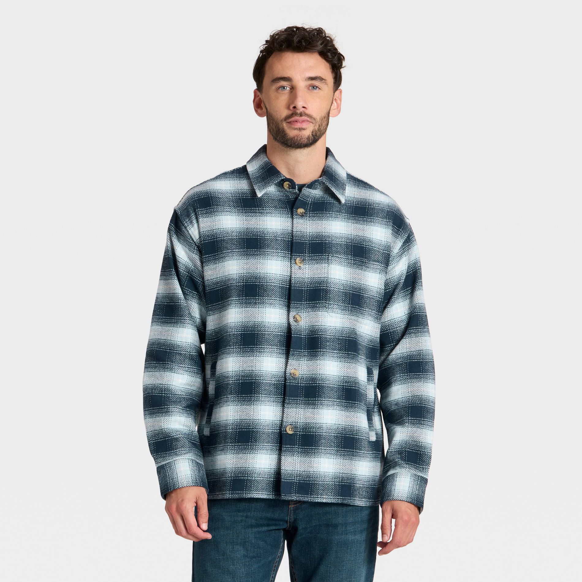 Men's Vintage Heavy Weight Flannel Long Sleeve Shirt - Goodfellow & Co™