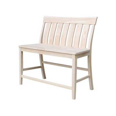 24" Ava Tall Bench Seat Height Unfinished - International Concepts