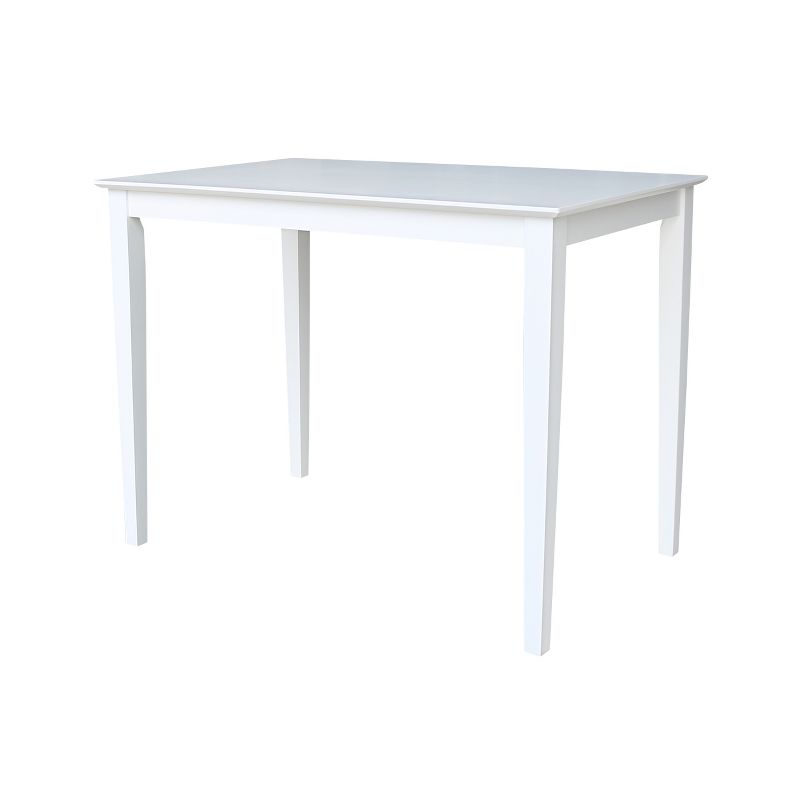 Solid Wood 30 X 48" Dining Table White - International Concepts, 1 of 6