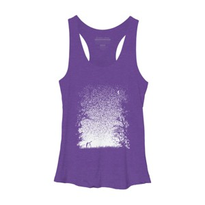 Women's Design By Humans Pixel Space By daletheskater Racerback Tank Top - 1 of 3