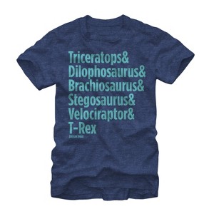 Men's Jurassic Park Triceratops and Dilophosaurus T-Shirt - 1 of 3