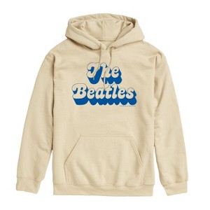 Men's - The Beatles - Single Logo Blue Graphic Fleece Pullover Hoodie - 1 of 4