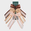 Organza Bow Pelican Hair Clip Set 3pc - Wild Fable™ Brown/Cream - 2 of 3