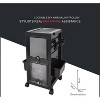 Salon Tool Storage Trolley Rolling Cart with 6 Trays & 3 Heat Resistant Appliance Holder - 3 of 4