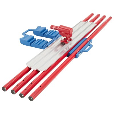Round End Concrete Float Tool Cement Tool, Concrete Kit Bull Float with 4 Float Handle Bracket Concrete Tools Finishing
