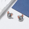 Frenchie Dog Stud Earrings for Women French Bulldog  Cubic Zirconia Ginger Lyne Collection - 2 of 4