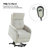 Set of 2 Gina Mid-century Power Remote Recliner with Metal Base| ART OF LIVING DESIGNS - 4 of 4